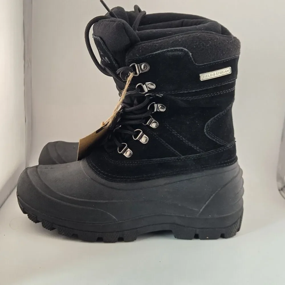 Field & Stream 200g 3M Thinsulate Water Resistant Pac Boots youth sz 3 black NWT